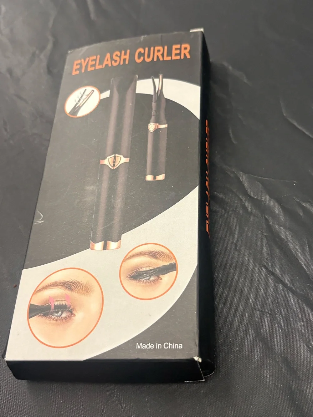Eyelash Curler & Heated Mascara Wand in Black with Rose Gold Accents